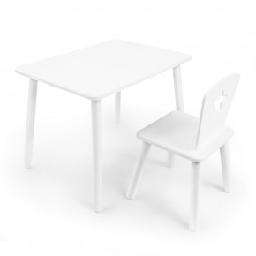 Детский комплект стол и стул «Звезда» Rolti Baby (белый/белый, массив березы/мдф) в Ялуторовске - yalutorovsk.mebel24.online | фото