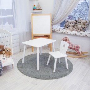 Детский комплект стол и стул «Звезда» Rolti Baby (белый/белый, массив березы/мдф) в Ялуторовске - yalutorovsk.mebel24.online | фото 2