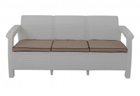 Диван Yalta Premium Sofa 3 Set (Ялта) белый (+подушки под спину) в Ялуторовске - yalutorovsk.mebel24.online | фото 2
