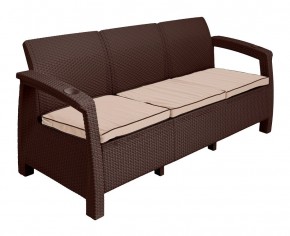 Диван Yalta Premium Sofa 3 Set (Ялта) шоколадный (+подушки под спину) в Ялуторовске - yalutorovsk.mebel24.online | фото 2