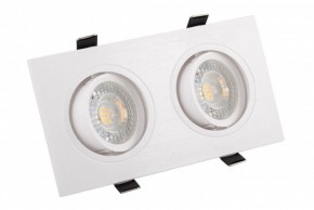 DK3022-WH Встраиваемый светильник, IP 20, 10 Вт, GU5.3, LED, белый, пластик в Ялуторовске - yalutorovsk.mebel24.online | фото 1