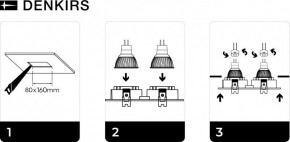 DK3022-WH Встраиваемый светильник, IP 20, 10 Вт, GU5.3, LED, белый, пластик в Ялуторовске - yalutorovsk.mebel24.online | фото 6