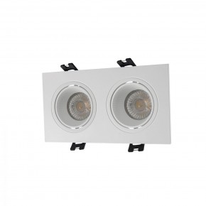 DK3072-WH Встраиваемый светильник, IP 20, 10 Вт, GU5.3, LED, белый/белый, пластик в Ялуторовске - yalutorovsk.mebel24.online | фото 1