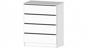 ЭЛЕГАНТ Комод 4 ящика (белый) в Ялуторовске - yalutorovsk.mebel24.online | фото