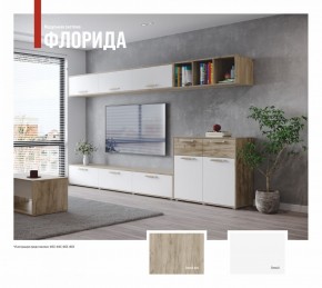 ФЛОРИДА Гостиная (модульная) дуб серый/белый в Ялуторовске - yalutorovsk.mebel24.online | фото