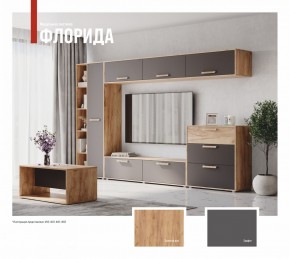 ФЛОРИДА Гостиная (модульная) дуб золотой/графит в Ялуторовске - yalutorovsk.mebel24.online | фото