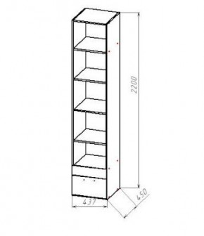 ГЕОМЕТРИЯ ГМТ.06 пенал в Ялуторовске - yalutorovsk.mebel24.online | фото 2