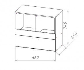 ГЕОМЕТРИЯ ГМТ.08 комод в Ялуторовске - yalutorovsk.mebel24.online | фото 2