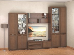 Гостиная-горка Ливорно орех в Ялуторовске - yalutorovsk.mebel24.online | фото 1