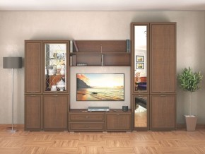 Гостиная-горка Ливорно орех в Ялуторовске - yalutorovsk.mebel24.online | фото 3