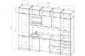 ЖАСМИН Кухонный гарнитур Экстра 5 (3000 мм) в Ялуторовске - yalutorovsk.mebel24.online | фото 2