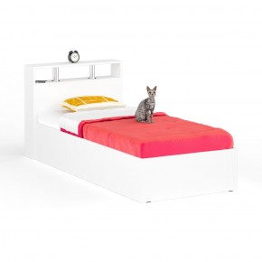 Камелия Кровать 0900, цвет белый, ШхГхВ 93,5х217х78,2 см., сп.м. 900х2000 мм., без матраса, основание есть в Ялуторовске - yalutorovsk.mebel24.online | фото 2