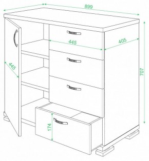 Комод Домино ТБ-4МН в Ялуторовске - yalutorovsk.mebel24.online | фото 2