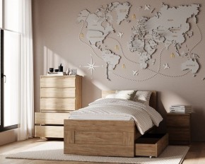 Комод КАСТОР с пятью ящиками, цвет Дуб Сонома в Ялуторовске - yalutorovsk.mebel24.online | фото 3