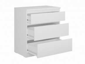 Комод КАСТОР с тремя ящиками, цвет белый в Ялуторовске - yalutorovsk.mebel24.online | фото 2