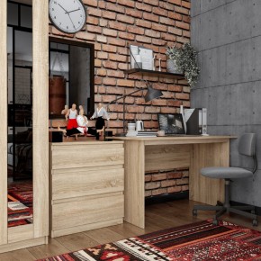 Комод КАСТОР с тремя ящиками, цвет Дуб Сонома в Ялуторовске - yalutorovsk.mebel24.online | фото 3