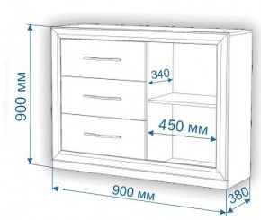 Комод Нобиле Км-120/38 ФГ в Ялуторовске - yalutorovsk.mebel24.online | фото 2