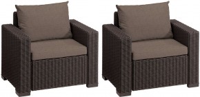 Комплект кресел Калифорния (California chair) коричневые в Ялуторовске - yalutorovsk.mebel24.online | фото 2