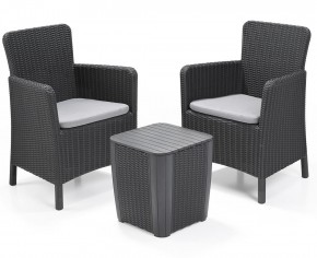 Комплект мебели Трентон балкон (Trenton Balcony graphite) графит в Ялуторовске - yalutorovsk.mebel24.online | фото