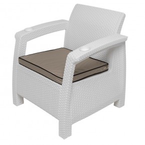Комплект уличной мебели Yalta Premium Terrace Set (Ялта) белый (+подушки под спину) в Ялуторовске - yalutorovsk.mebel24.online | фото 7