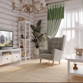 Кресло для отдыха Саари светло-серое, ткань рогожка в Ялуторовске - yalutorovsk.mebel24.online | фото 4