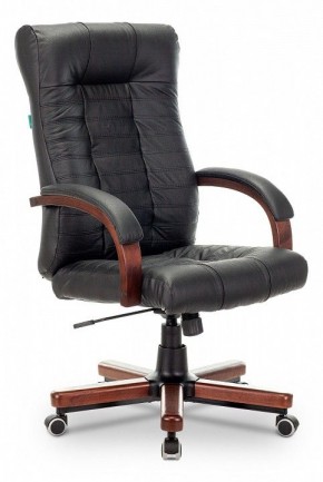 Кресло для руководителя KB-10WALNUT/B/LEATH в Ялуторовске - yalutorovsk.mebel24.online | фото