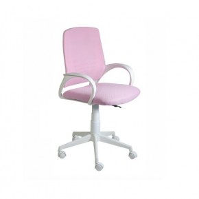 Кресло Ирис White сетка/ткань розовая в Ялуторовске - yalutorovsk.mebel24.online | фото 1