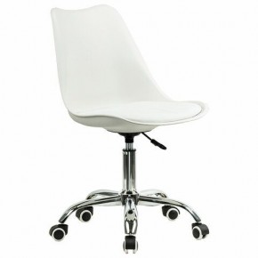 Кресло стул BRABIX "Eames MG-310 CH", хром, пластик белый, экокожа белая, 532923 в Ялуторовске - yalutorovsk.mebel24.online | фото 2