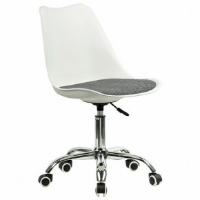 Кресло стул BRABIX "Eames MG-310 CH", хром, пластик белый, ткань серая, 532924 в Ялуторовске - yalutorovsk.mebel24.online | фото 2