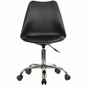 Кресло стул BRABIX "Eames MG-310 CH", хром, пластик черный, экокожа черная, 532925 в Ялуторовске - yalutorovsk.mebel24.online | фото 1