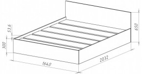 НИЦЦА-14 Кровать 1600 с настилом ЛДСП (НЦ.14) в Ялуторовске - yalutorovsk.mebel24.online | фото 3