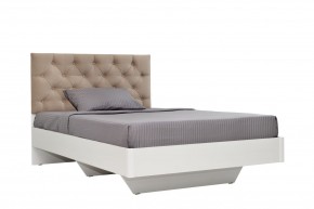 Кровать Милана (1200) Каретная стяжка, на щитах в Ялуторовске - yalutorovsk.mebel24.online | фото 1