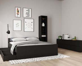 Кровать ОРИОН двухспальная с ортопедическим основанием 180х200, цвет Дуб Венге в Ялуторовске - yalutorovsk.mebel24.online | фото 3