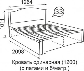 Кровать с латами Виктория 1800*2000 в Ялуторовске - yalutorovsk.mebel24.online | фото 4