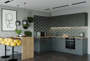 Кухня угловая Антрацит 2600х1600 (Стол. 38мм) в Ялуторовске - yalutorovsk.mebel24.online | фото 1