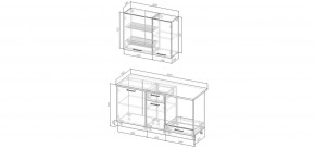 Кухонный гарнитур Белый Глянец 1600 (Стол. 38мм) в Ялуторовске - yalutorovsk.mebel24.online | фото 2