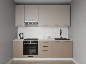 Кухонный гарнитур Каппучино 2400 h950 (Стол. 38мм) в Ялуторовске - yalutorovsk.mebel24.online | фото