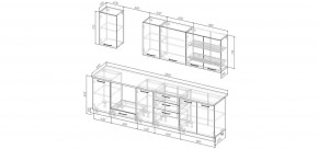 Кухонный гарнитур Каппучино 2800 (Стол. 38мм) в Ялуторовске - yalutorovsk.mebel24.online | фото 2