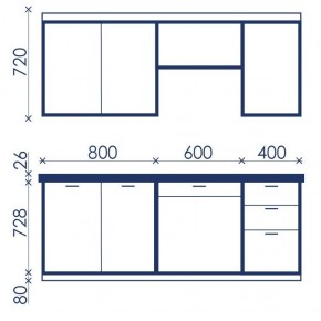 Кухонный гарнитур Ольвия-6 (1.8м) в Ялуторовске - yalutorovsk.mebel24.online | фото 4