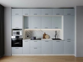 Кухонный гарнитур Смоки 3400 (Стол. 38мм) в Ялуторовске - yalutorovsk.mebel24.online | фото
