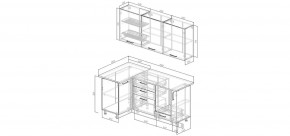 Кухонный гарнитур Старое Дерево 1000*1800 (Стол. 26мм) в Ялуторовске - yalutorovsk.mebel24.online | фото 2