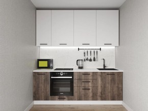 Кухонный гарнитур Старое Дерево 2200 h950 (Стол. 38мм) в Ялуторовске - yalutorovsk.mebel24.online | фото 1