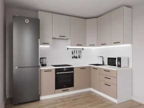 Кухонный гарнитур угловой Каппучино 2200*1600 h 950 (Стол. 38мм) в Ялуторовске - yalutorovsk.mebel24.online | фото