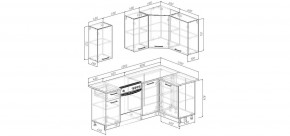 Кухонный гарнитур угловой Смоки 2000*1200 (Стол. 238 мм) в Ялуторовске - yalutorovsk.mebel24.online | фото 2