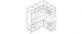 Кухонный гарнитур Умбра 2200*1700 (Стол. 26мм) в Ялуторовске - yalutorovsk.mebel24.online | фото 2