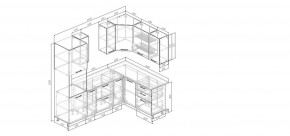 Кухонный гарнитур Умбра 2400*1600 (Стол. 38мм) в Ялуторовске - yalutorovsk.mebel24.online | фото 2