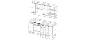 Кухонный гарнитур Виола 1800 (Стол. 26мм) в Ялуторовске - yalutorovsk.mebel24.online | фото 2