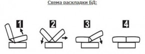 ЛАУРА ЛЮКС Диван Лаура Люкс БД+2подушки в Ялуторовске - yalutorovsk.mebel24.online | фото 7