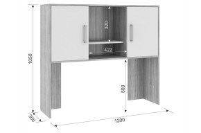 ЛАЙТ 2 Надстройка стола компьютерного (1200) в Ялуторовске - yalutorovsk.mebel24.online | фото 2