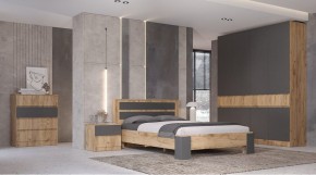ЛЕНОРА Спальный гарнитур (модульный) графит в Ялуторовске - yalutorovsk.mebel24.online | фото